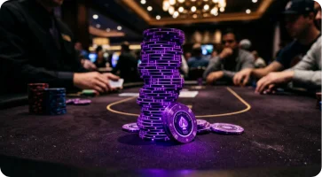 Sticker de ficha de poker para WhatsApp
